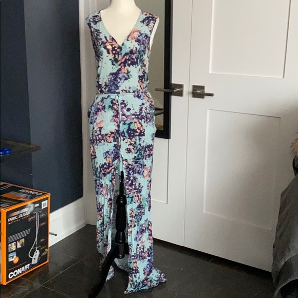 BCBG Max Azria Paint Splatter Maxi Dress